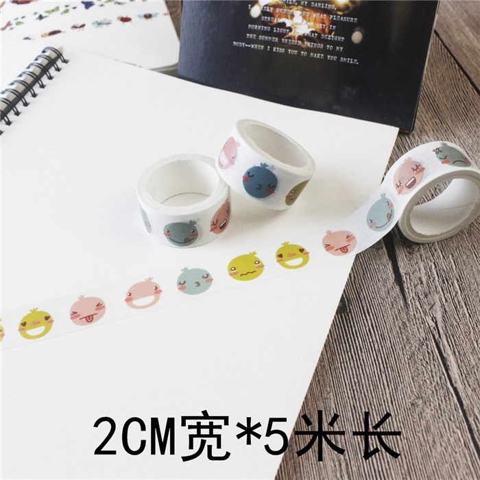 Animal y planta diario cinta lindo diario pegatinas y cinta de papel color material fresco chica corazón di Decoración