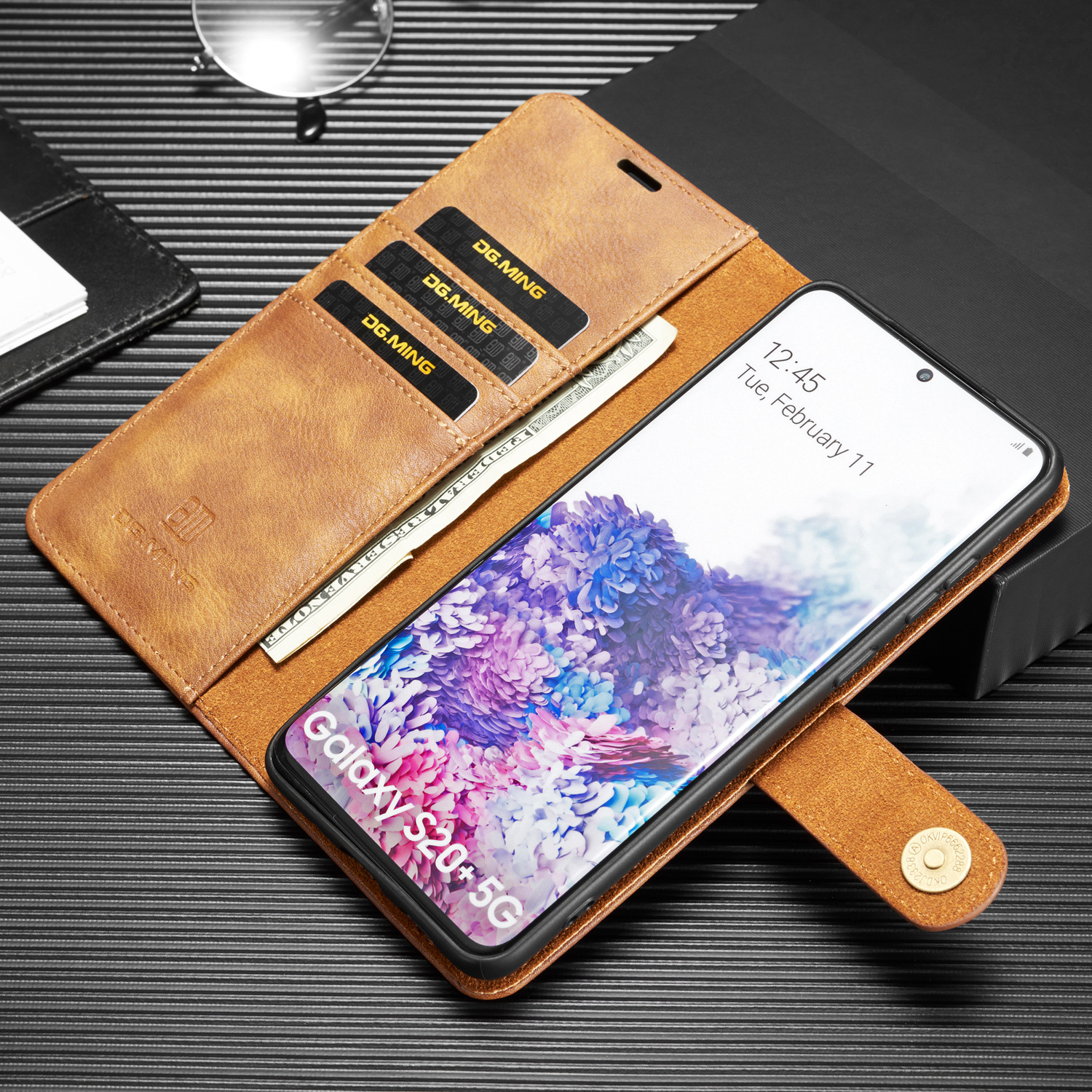 Magnetiskt läderfodral för samsung s21-serien och s23-modellerna_voghion.com