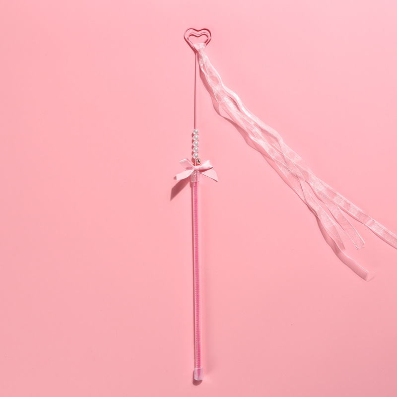 Hadas gatos campana arco hecha a mano juguetes gatos plumas campana amor rosado flange pedidos