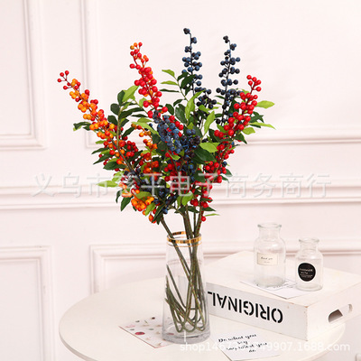 undefined4 simulation foam Berry Red berries Rich fruit Home Furnishing decorate a living room Artificial flower Christmas Berryundefined