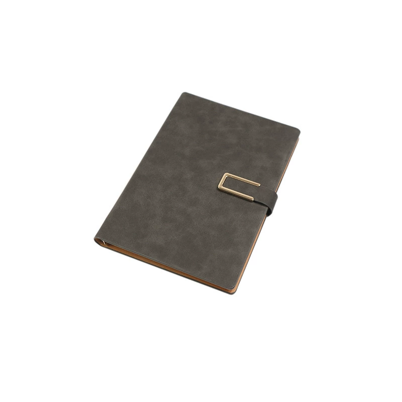 Серый ноутбук канцелярские товары a5 ретро кожаный дневник простой студент колледжа супер толстый с пряжкой блокнот на заказ