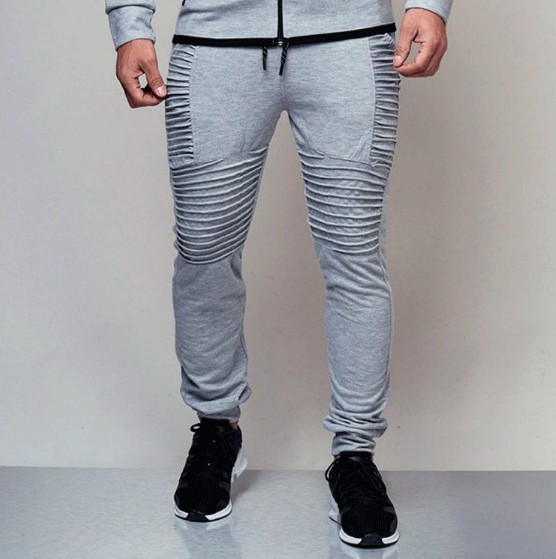 Men's Clothing Wish Men's Casual Autumn and Winter Design Personalized Men's Trousers Hip Hop Striped Fitness Pants_senzul.com
