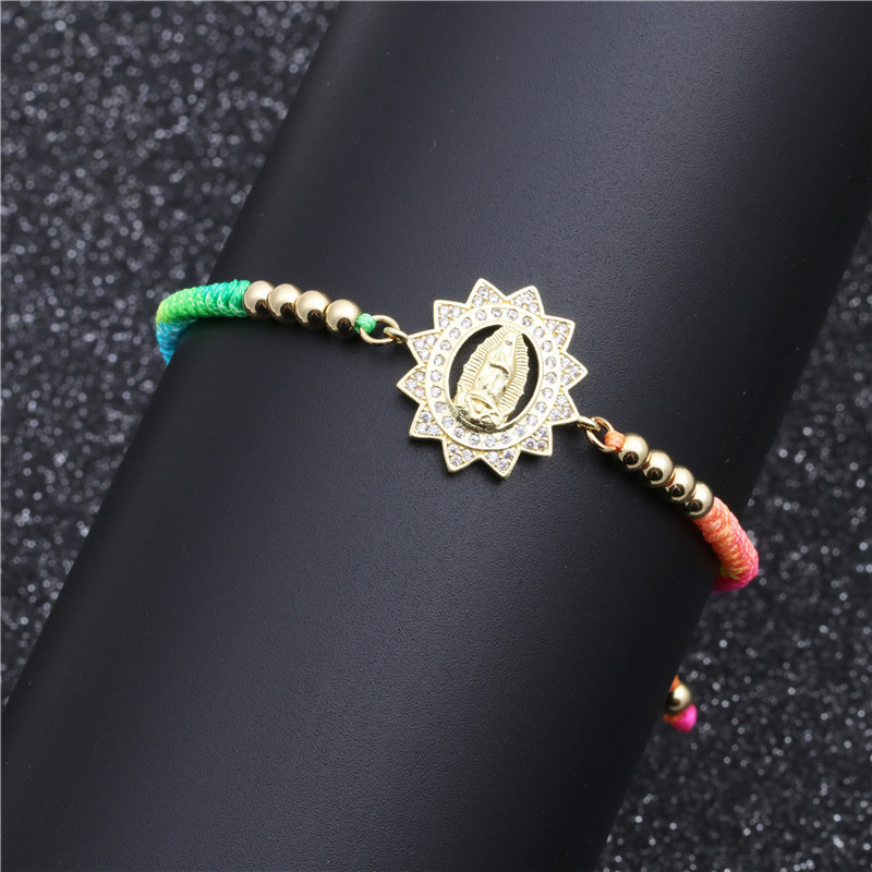 Brazilian Style  Copper Micro-set Zircon Adjustable Bracelet Valentine's Day Gift Wholesale Nihaojewelry display picture 4