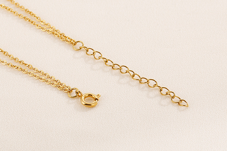 European and American style fashion jewelry gold-plated 18K stainless steel necklace bracelet set