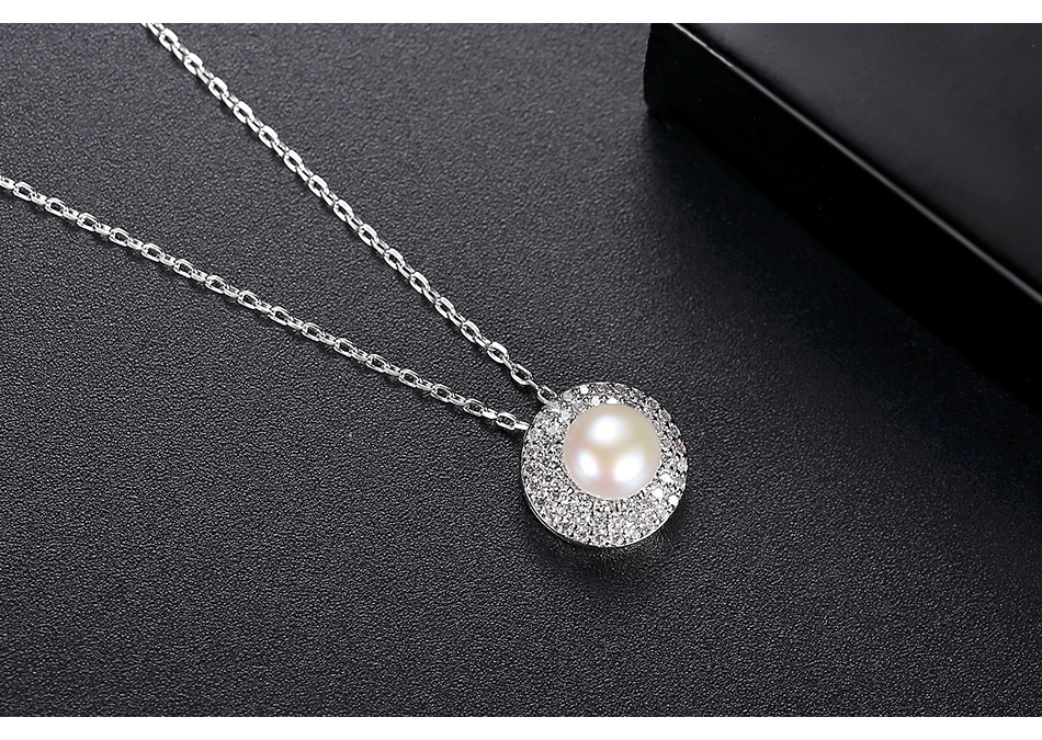 Fashion Pearl Pendant Necklace  Zircon Women's Clavicle Necklace display picture 5