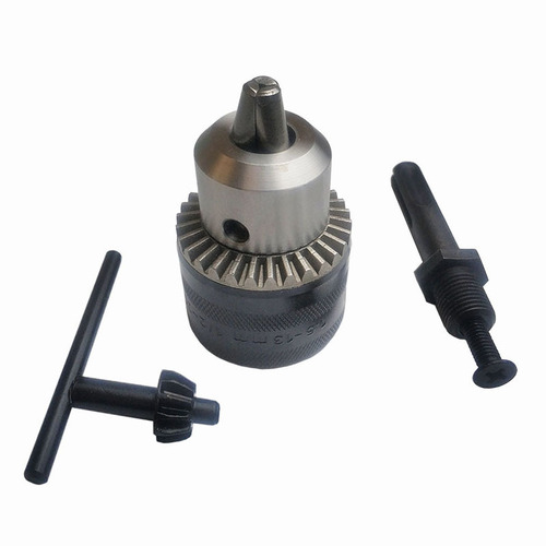 Electric hammer impact drill chuck set three-piece set wrench two pits two grooves round handle extension rod bubble shell chuck set cross-border