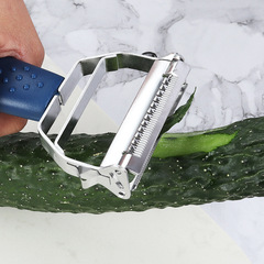Factory direct sales multi-functional double-sided planer creative stainless steel fruit and vegetable peeler peeler