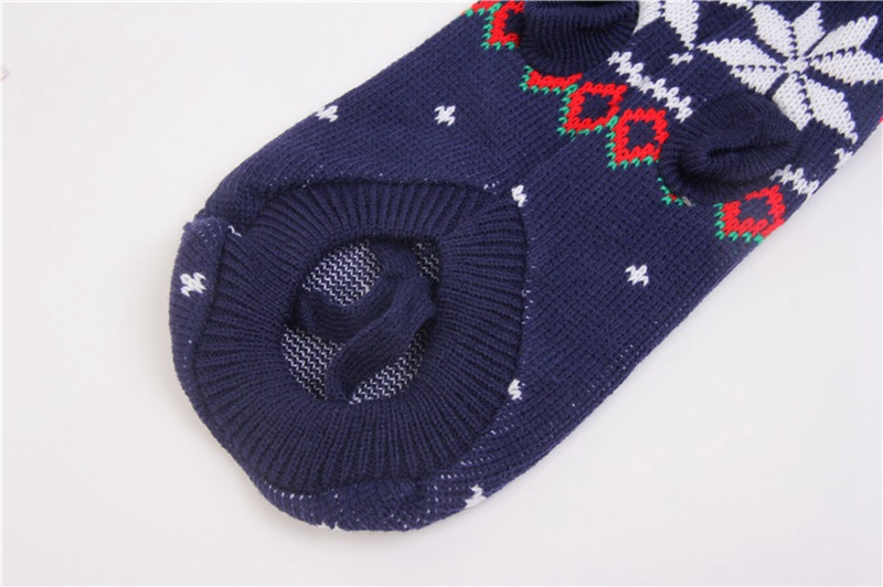 Christmas Reindeer Maple Leaf Snowflake Holiday Pet Clothes Turtleneck Knitted Sweater Dog Cat Clothing Winter Coat_voghion.com