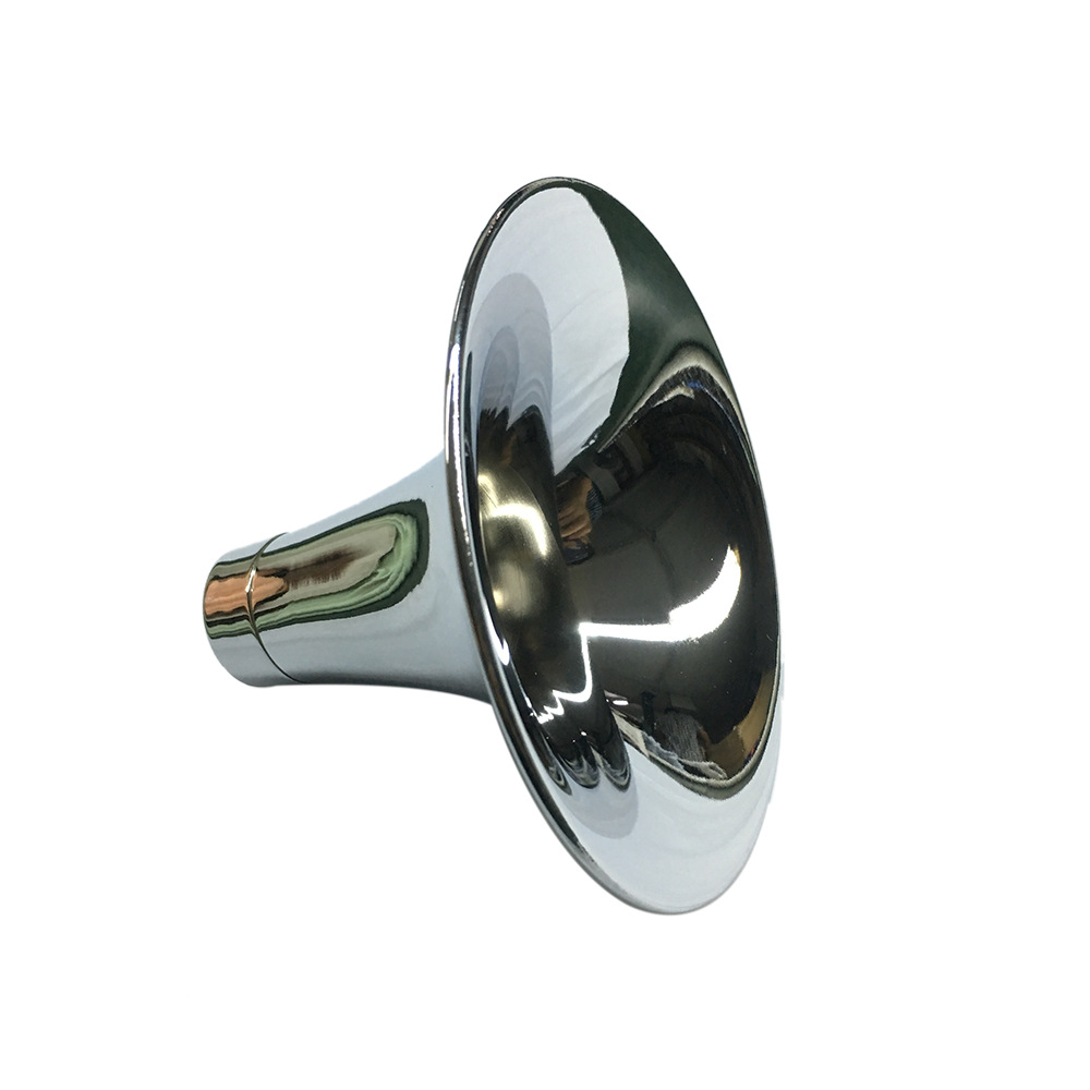 喇叭镀铬加工 金属乐器镀环保三价铬 黄铜喇叭抛光电镀加工