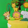 Copyright baking cake decorative double -layer animal cake 插 版 版 版 版