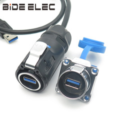 Lingke Cnlinko LP-24 USB 3.0 Data Transfer Aeronautical Male-Female Plug-and-Play Waterproof Connector