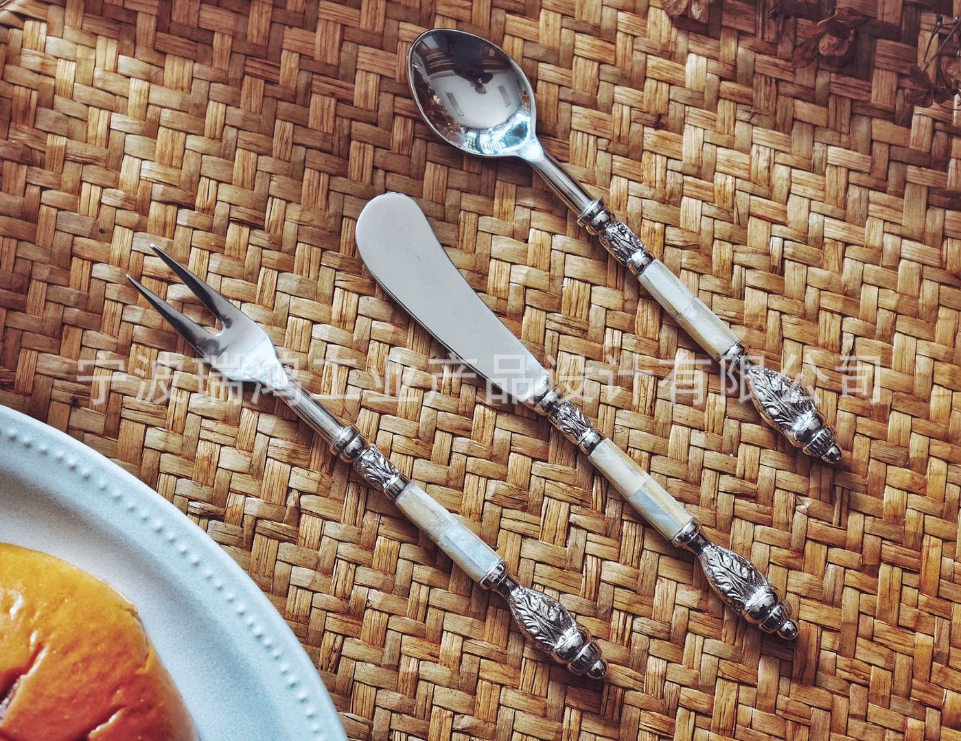 Посуда/нож/вилка палочками ложка/японский Vintage нержавеющей стали Посеребренная ручка Посуда