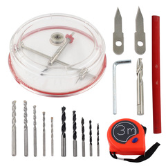 Aircraft type hole opener woodworking adjustable reamer drill alloy blade audio plastic spotlight ceiling DIY opening