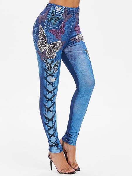 Women's Daily Fashion Printing Ankle-length 3d Print Leggings display picture 5