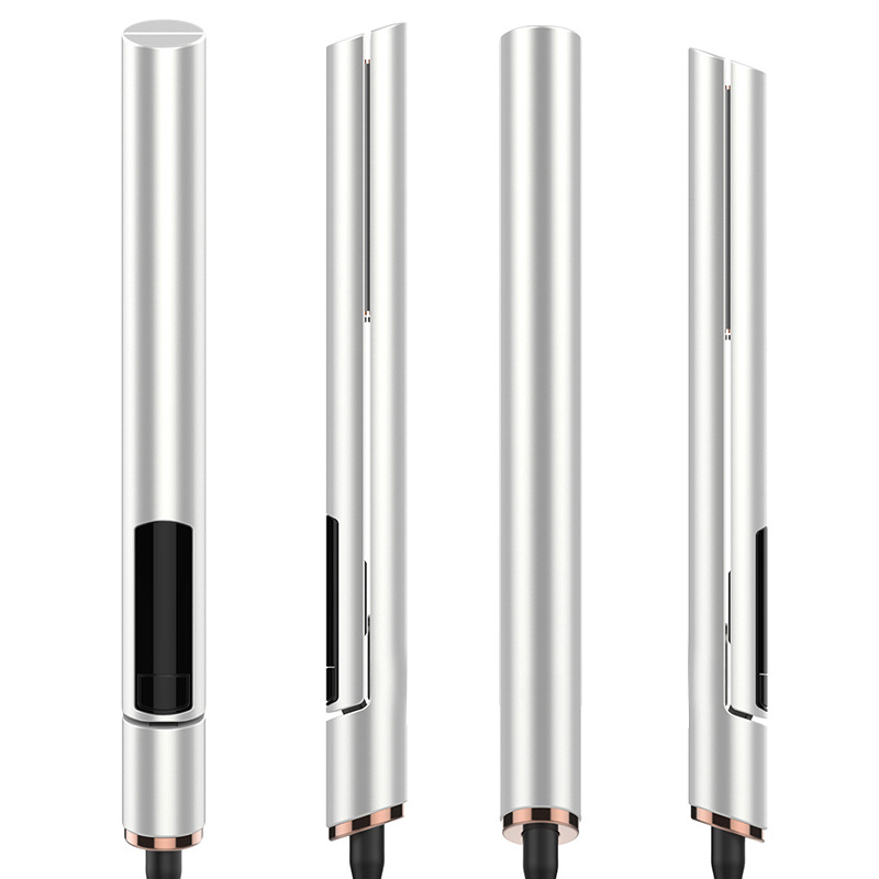 跨境新款直卷二合一液晶显示直发器卷发棒直发卷源头工厂