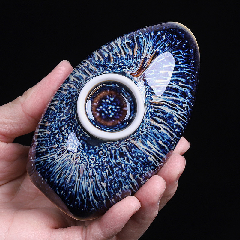 Venta al por mayor vintage té de cerámica loto estilo creativo hecho a mano cucharadita cuchara de té pala de té hogar Kung Fu ceremonia del té Accesorios