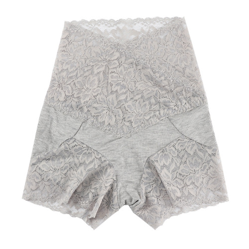 New high-waisted tummy-tightening waist safety pants without underwear for large size women anti-exposure lace can be worn outside leggings