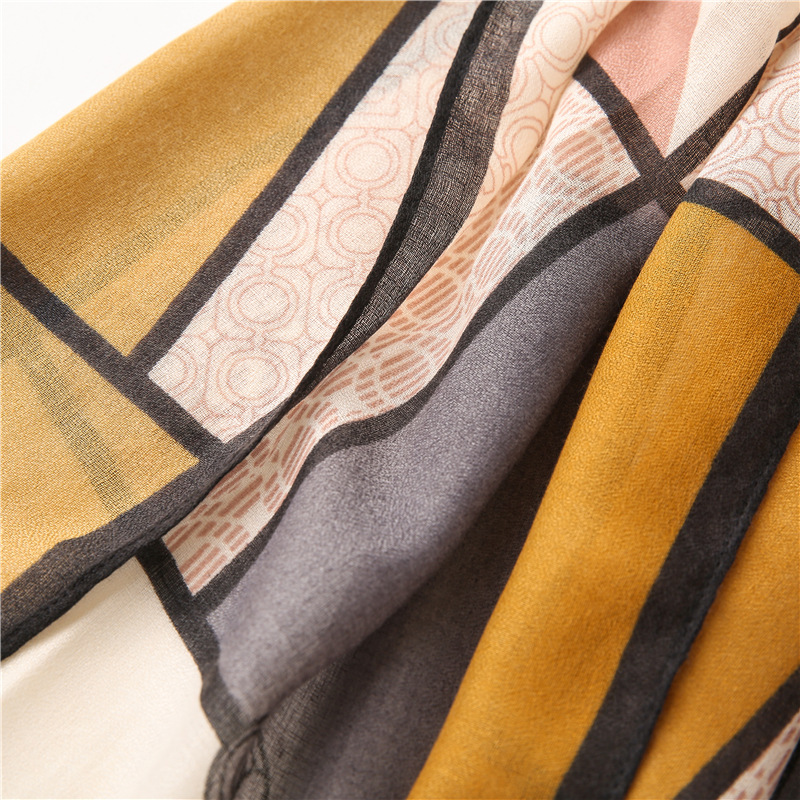 New Autumn Thin Korean Cotton And Linen Dual-use Wild Thickening Scarf display picture 12