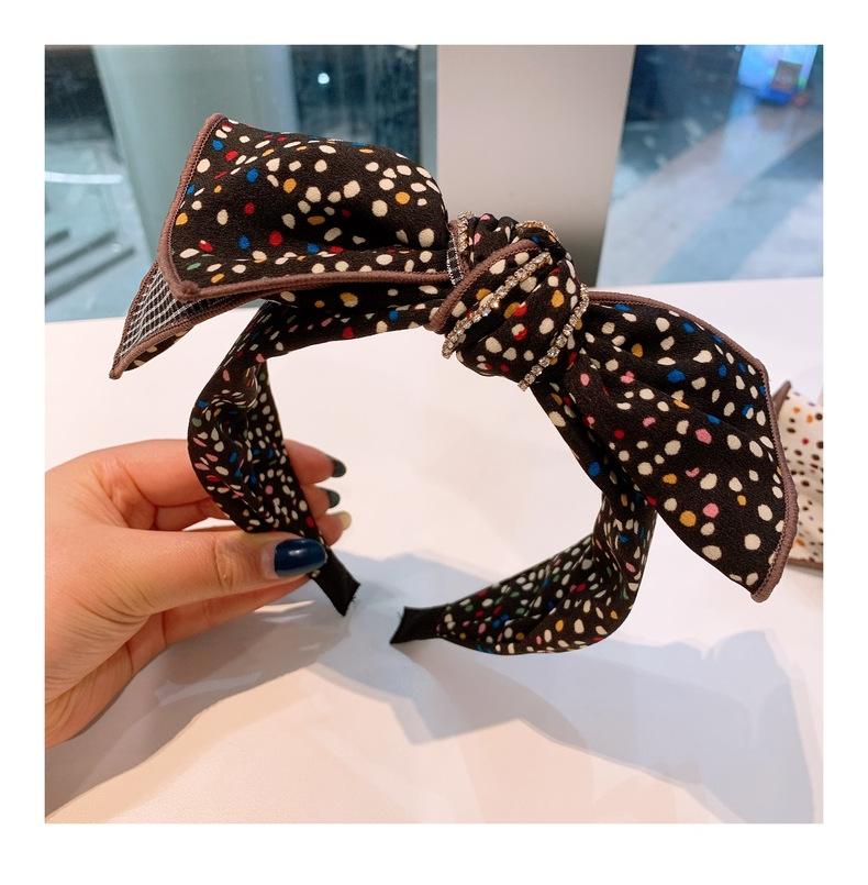 Retro Bow Rhinestone Hair Band display picture 4