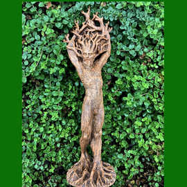 森林女神雕像树脂摆件花园工艺品摆件绿人雕像树神摆件厂家批发