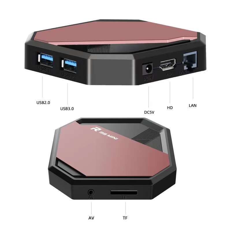 外贸款TV BOX RK3318 4G+32G 网络播放器 安卓10.1 网络机顶盒