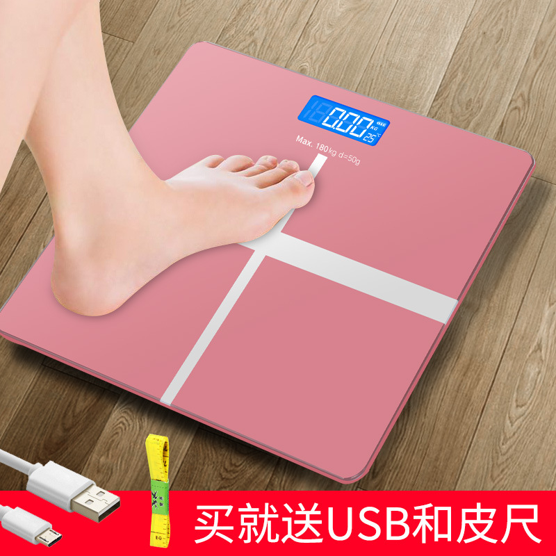 新款创意智能体重秤卡通迷你电子秤家用人体健康体重秤现货供应|ru