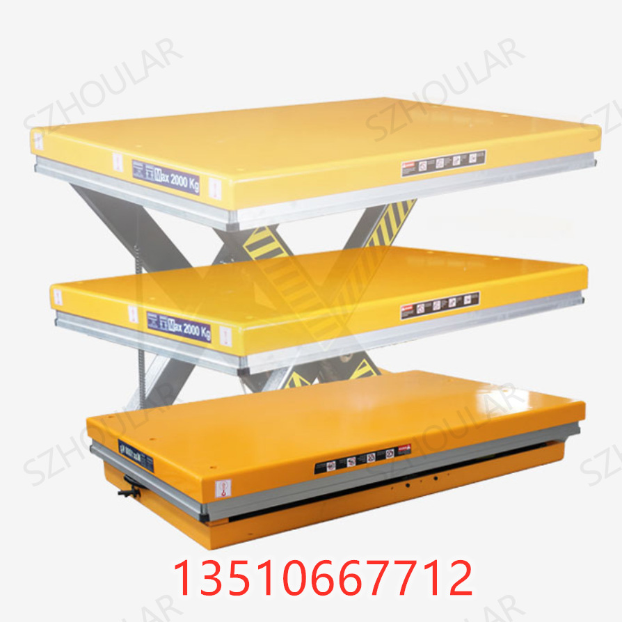 MJ-A1001 Electric Hydraulic pressure Discharge cargo platform 1 t fixed Electric Lifting platform small-scale automatic elevator