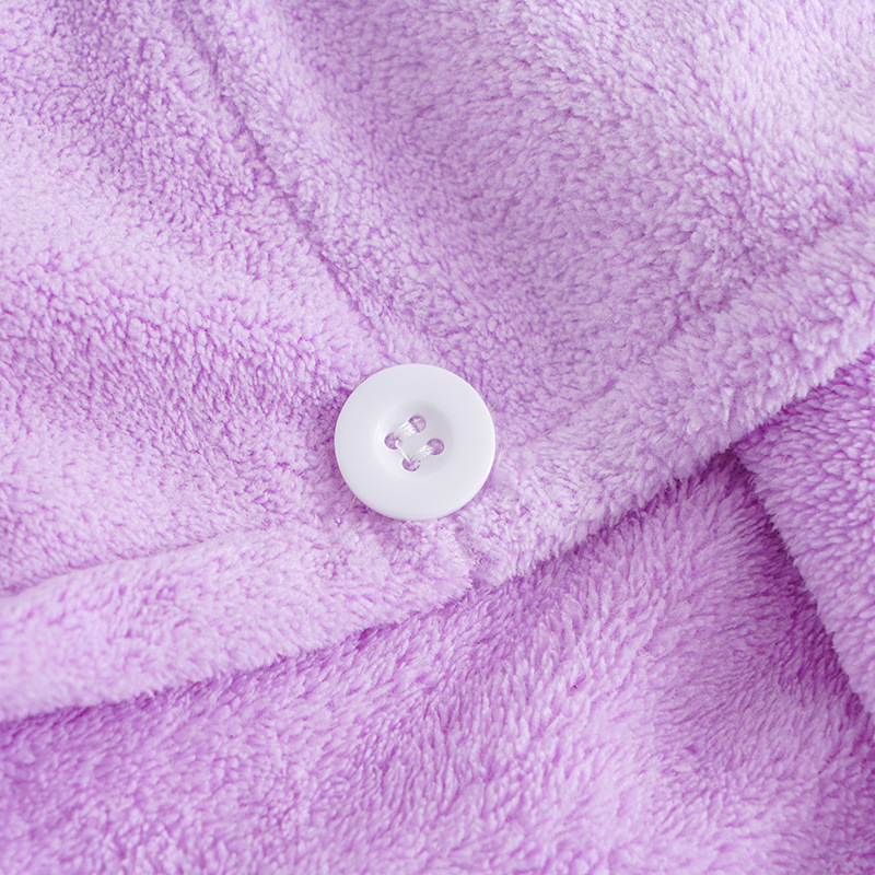 Coral velvet hair towel