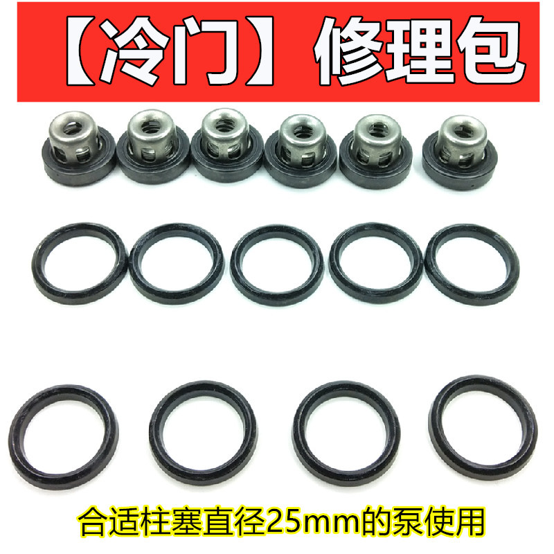 冷门25型三缸柱塞泵修理包打药机喷雾器易损件配件活门V型圈水封