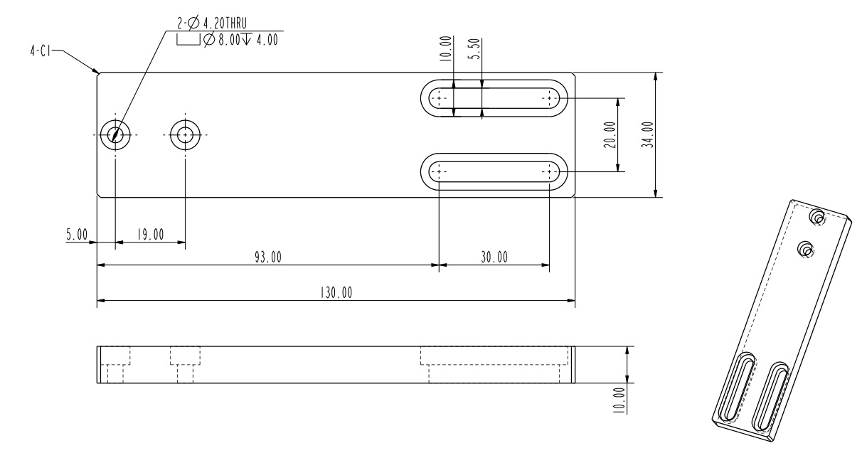 N95口罩机配件KN95口罩机配件步进马达感应器安装板ZH-LT60-31010