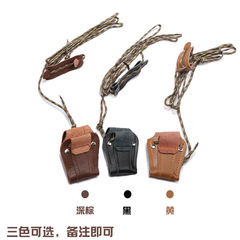 射箭射擊用品上弓繩上弦繩真牛皮防護層壓競技弓上弦工具輔助器