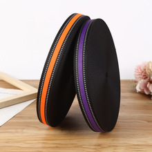 仿尼龙彩色宠物带间反光条 间色宠物牵引带 反光条双面反光织带