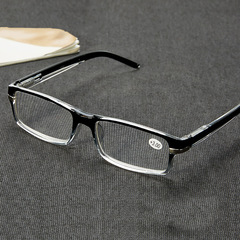 Stands on the street 2020 new lightweight bifocal glasses with spring legs, resin anti-blue light reading glasses for street vendors