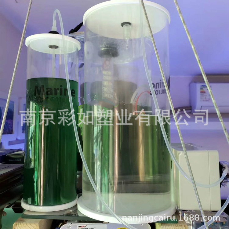 高透明亚克力有机玻璃实验过滤箱圆柱形长正方形藻培桶油箱加工