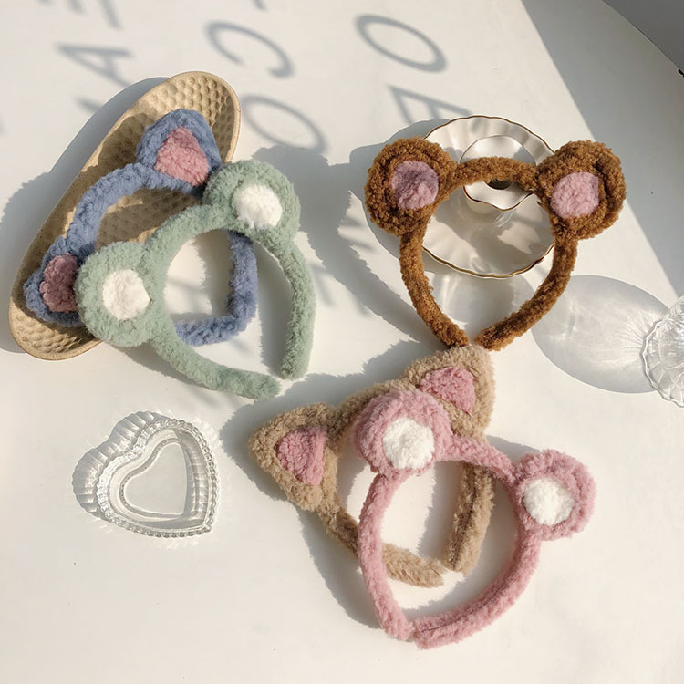 Cute Plush Bear Cartoon Headband display picture 2