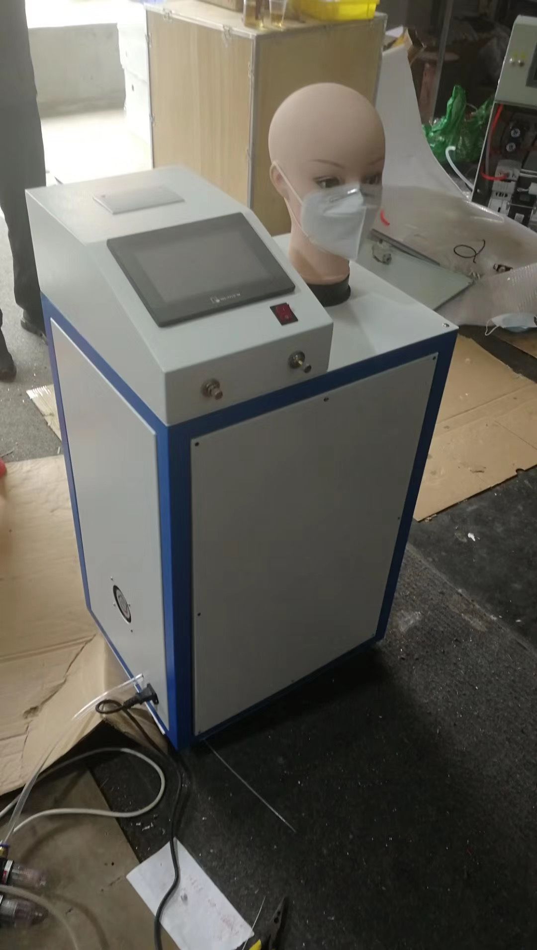 口罩通气阻力试验仪 口罩呼吸阻力检测仪 呼吸阻力测试仪