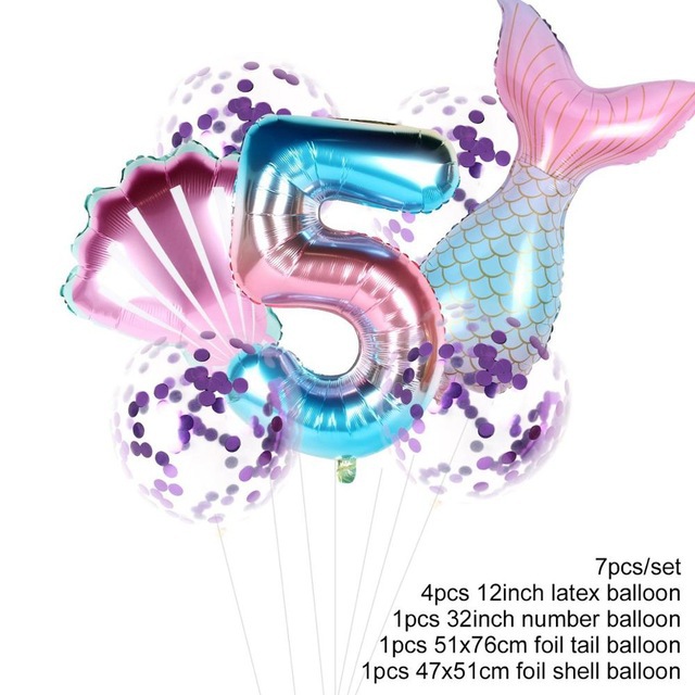 Fengrise-7pcs-lot-Mermaid-Tail