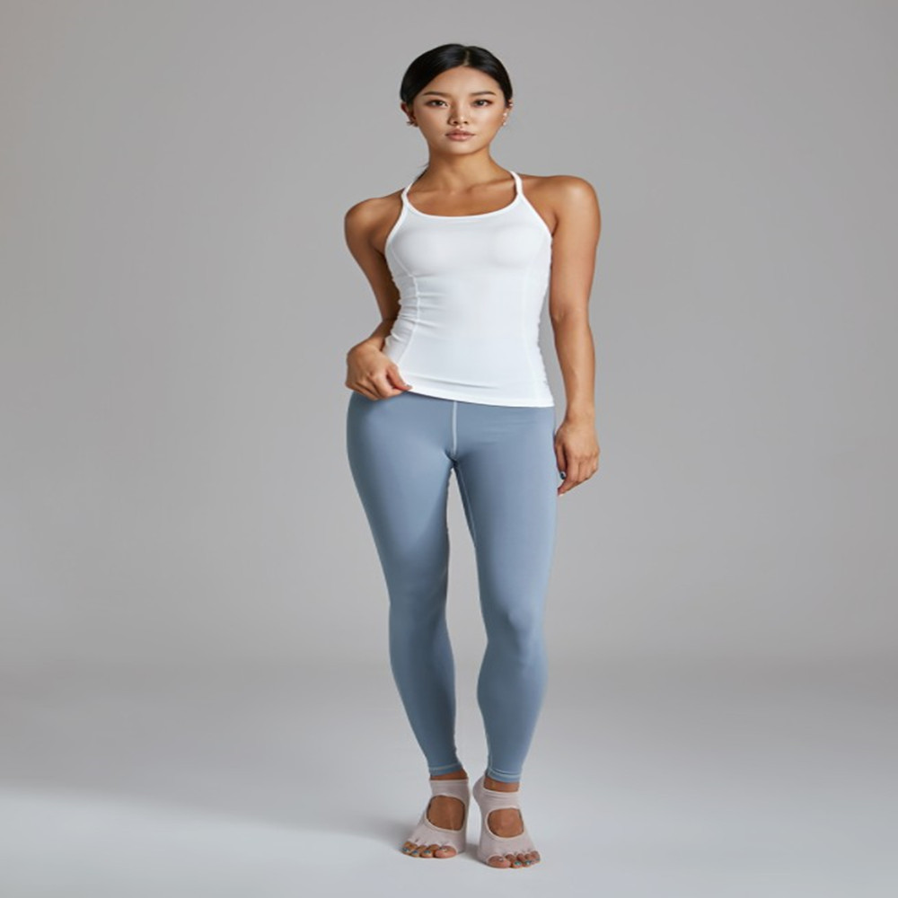 亚马逊新款女士运动健身长裤高腰弹力速干瑜伽长裤运动跑步裤|ms