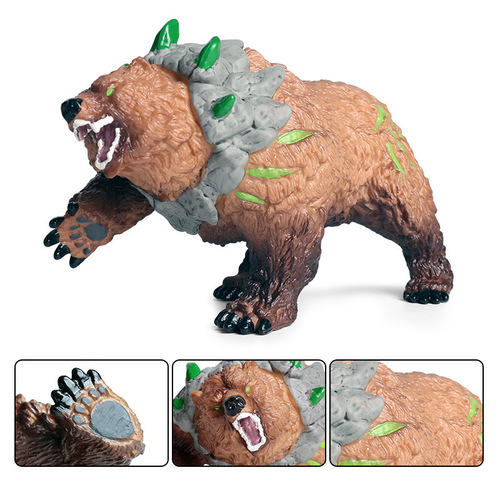 Children's simulated real-life wild animal toy model ancient mythical cave bear brown bear bear model ornaments
