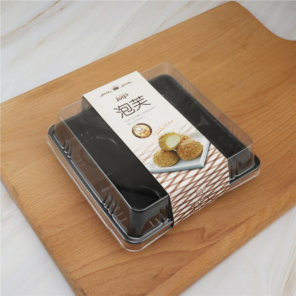 Caja de embalaje de huevo crisp, cuatro cuadrados de nieve, carne, pino de cáscara, patata de marismes, plástico transparente horneado, caja de embalaje de punto oeste image 14