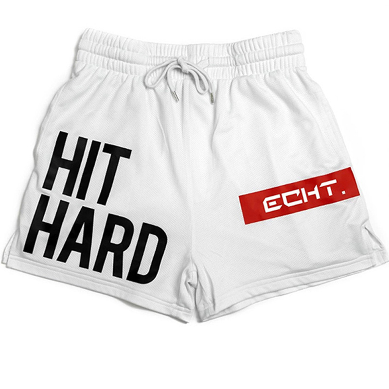 Muscle Fitness Brothers Summer Men's Outdoor Running Training Beach Pants Breathable Mesh Quick Drying Sports Shorts_voghion.com
