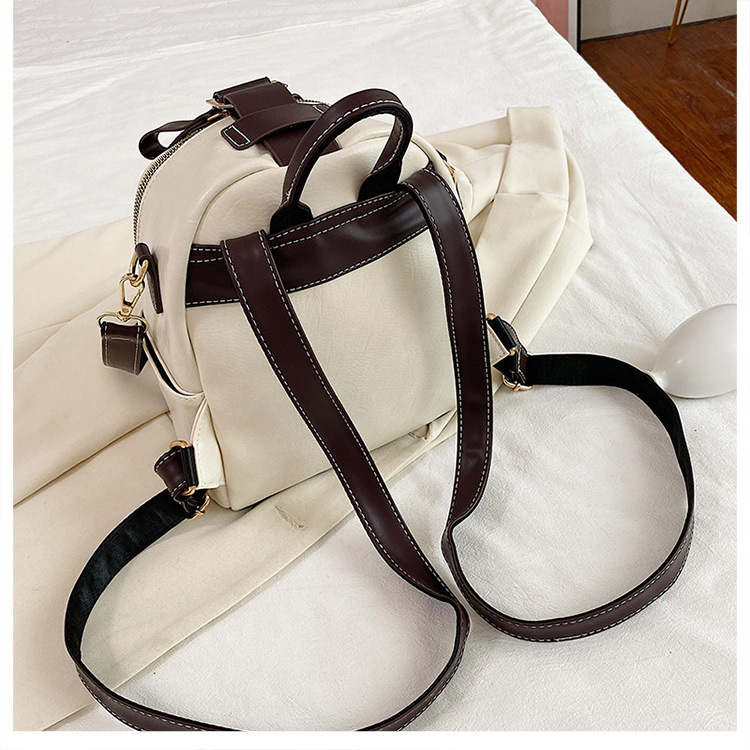 Fashion Retro Contrast Color Small Backpack Wholesale Nihaojewelry display picture 2
