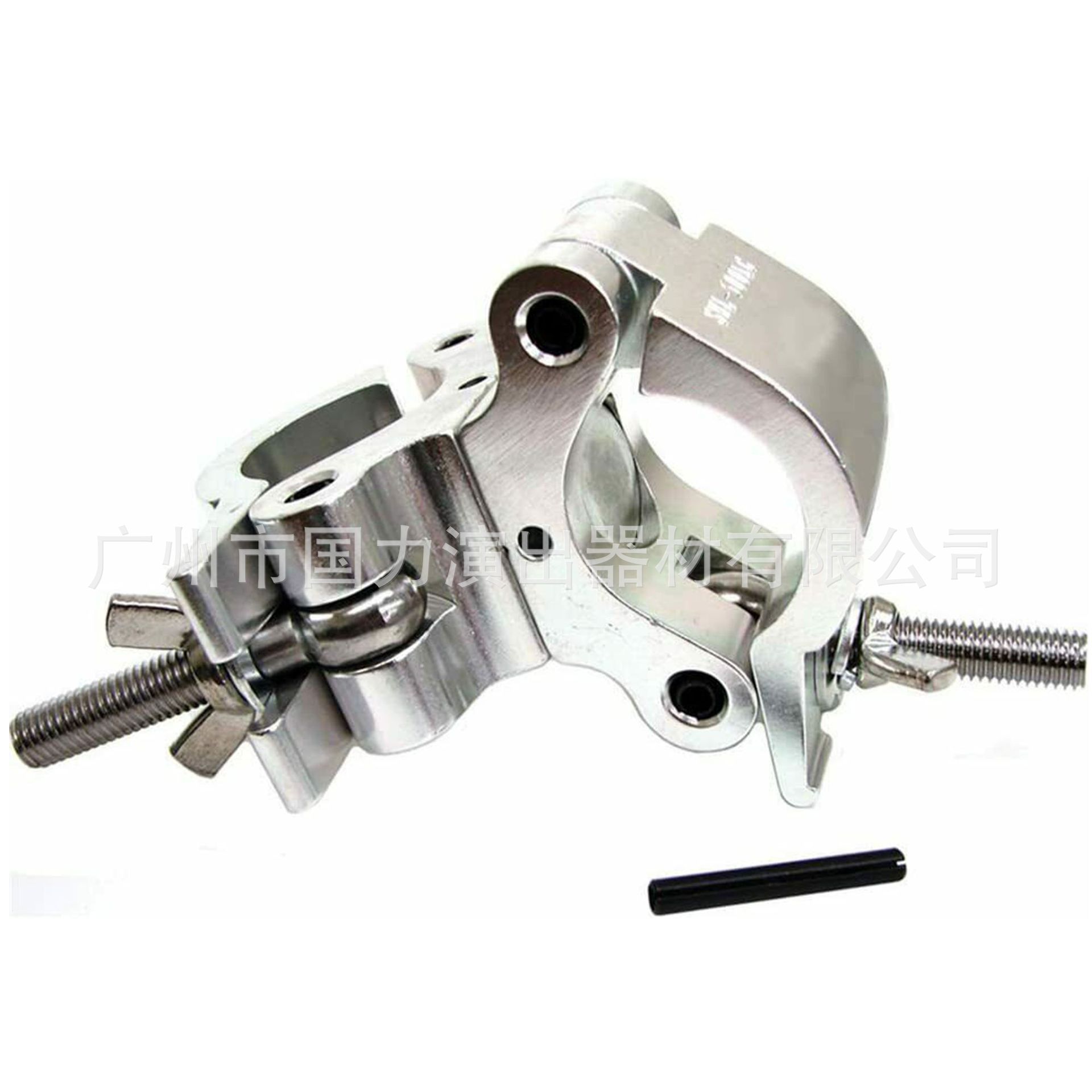 厂家直供铝合金truss架双环扣50mm圆管扣万向转动载重500KG单环扣