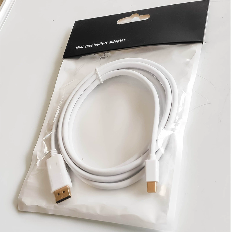Кабель Mini DisplayPort к DisplayPort, 1,8 м, мини DP→DP, белый или черный