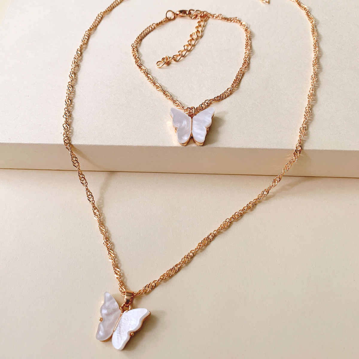 Fashion Wild Accessories Popular Color Butterfly Necklace Clavicle Chain Wholesale Nihaojewelry display picture 60