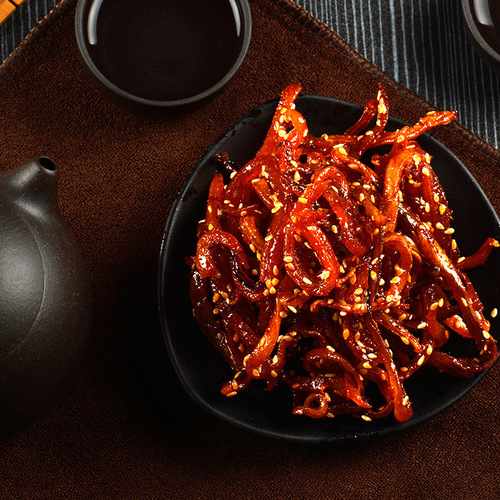 Spicy sesame honey sauce shredded eel canned casual ready-to-eat seafood office snacks wholesale dropshipping