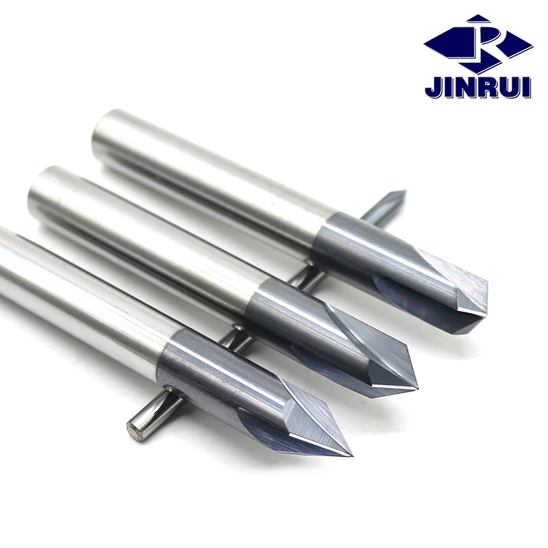 金瑞60度120度90度钨钢定点钻倒角刀定点钻中心钻头定心钻铣刀