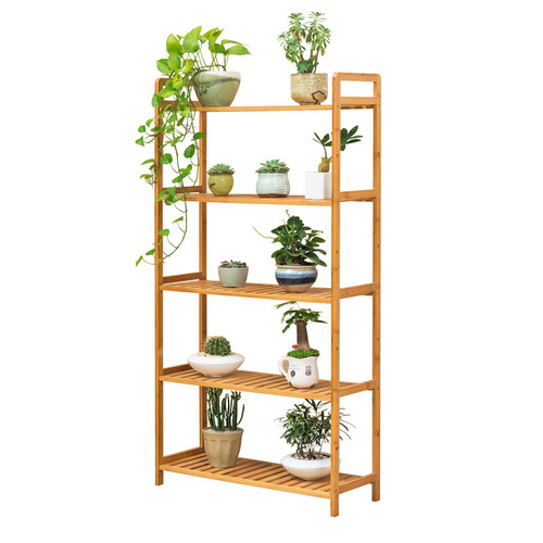 Trojan floor balcony flower stand living room multi-layer non-wooden flower pot rack succulent folding indoor flower stand