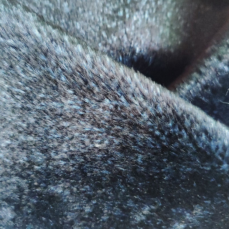 中山厂家定制仿企鹅毛双色长毛绒微弹柔软玩具服饰针织毛绒面料