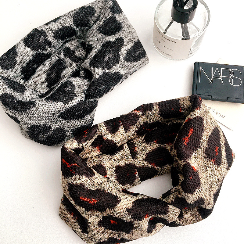 New Korean  Retro Style Simple Leopard All-match  Headband display picture 5